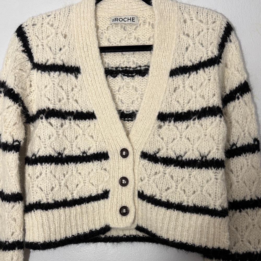 ST.Roche Striped Cardigan Sweater XS - Picture 10 of 11